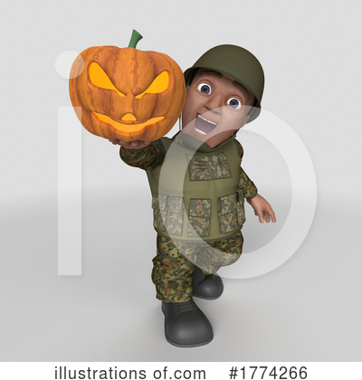 Royalty-Free (RF) Soldier Clipart Illustration by KJ Pargeter - Stock Sample #1774266