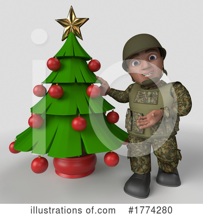 Royalty-Free (RF) Soldier Clipart Illustration by KJ Pargeter - Stock Sample #1774280