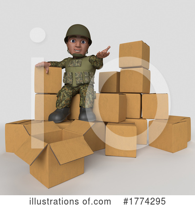 Royalty-Free (RF) Soldier Clipart Illustration by KJ Pargeter - Stock Sample #1774295