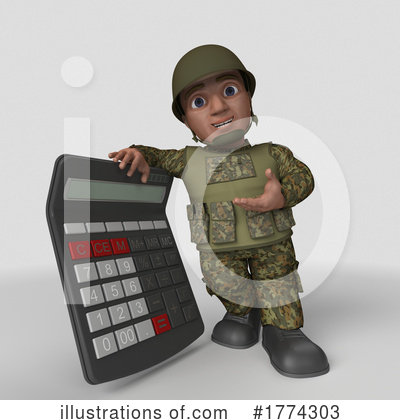 Royalty-Free (RF) Soldier Clipart Illustration by KJ Pargeter - Stock Sample #1774303