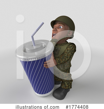 Royalty-Free (RF) Soldier Clipart Illustration by KJ Pargeter - Stock Sample #1774408