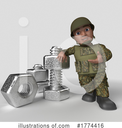 Royalty-Free (RF) Soldier Clipart Illustration by KJ Pargeter - Stock Sample #1774416