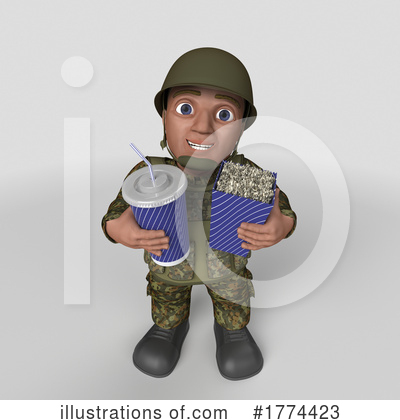 Royalty-Free (RF) Soldier Clipart Illustration by KJ Pargeter - Stock Sample #1774423