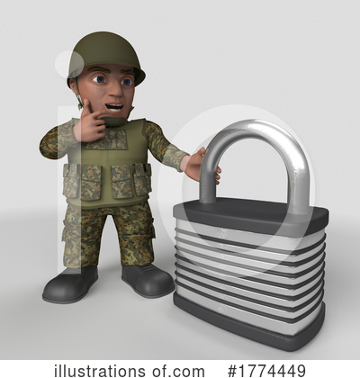 Royalty-Free (RF) Soldier Clipart Illustration by KJ Pargeter - Stock Sample #1774449