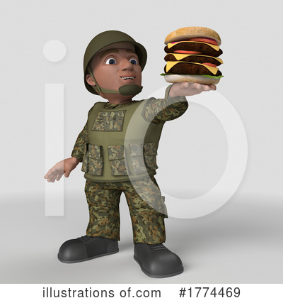 Royalty-Free (RF) Soldier Clipart Illustration by KJ Pargeter - Stock Sample #1774469