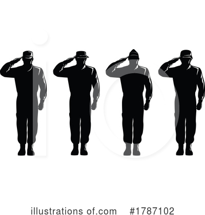 Royalty-Free (RF) Soldier Clipart Illustration by patrimonio - Stock Sample #1787102