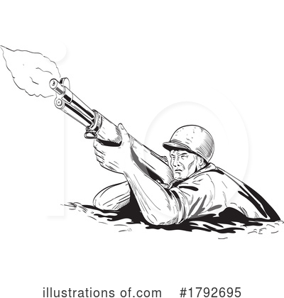 Royalty-Free (RF) Soldier Clipart Illustration by patrimonio - Stock Sample #1792695