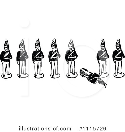 Royalty-Free (RF) Soldiers Clipart Illustration by Prawny Vintage - Stock Sample #1115726