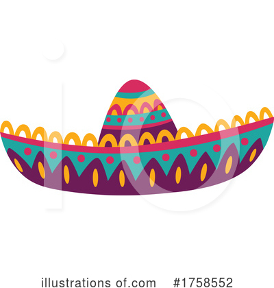 Royalty-Free (RF) Sombrero Clipart Illustration by Vector Tradition SM - Stock Sample #1758552