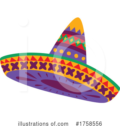 Royalty-Free (RF) Sombrero Clipart Illustration by Vector Tradition SM - Stock Sample #1758556