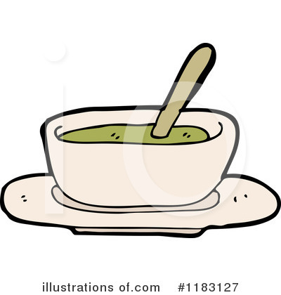 Royalty-Free (RF) Soup Bowl Clipart Illustration by lineartestpilot - Stock Sample #1183127