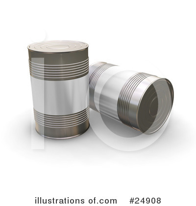 Royalty-Free (RF) Soup Cans Clipart Illustration by KJ Pargeter - Stock Sample #24908