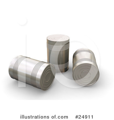 Royalty-Free (RF) Soup Cans Clipart Illustration by KJ Pargeter - Stock Sample #24911