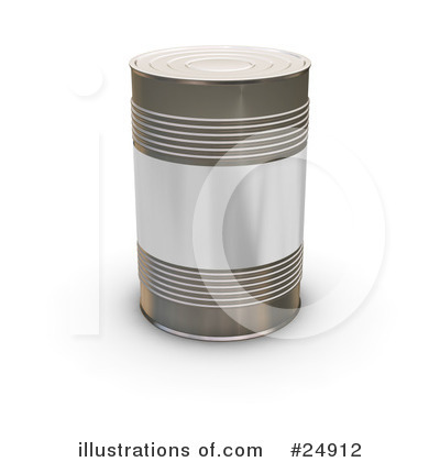 Royalty-Free (RF) Soup Cans Clipart Illustration by KJ Pargeter - Stock Sample #24912