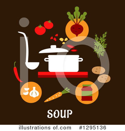 Royalty-Free (RF) Soup Clipart Illustration by Vector Tradition SM - Stock Sample #1295136
