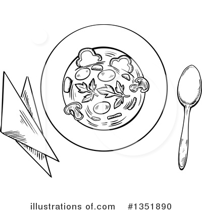 Royalty-Free (RF) Soup Clipart Illustration by Vector Tradition SM - Stock Sample #1351890