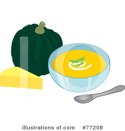 Royalty-Free (RF) Soup Clipart Illustration by Rosie Piter - Stock Sample #77208