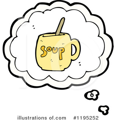 Royalty-Free (RF) Soup Mug Clipart Illustration by lineartestpilot - Stock Sample #1195252
