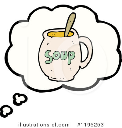 Royalty-Free (RF) Soup Mug Clipart Illustration by lineartestpilot - Stock Sample #1195253