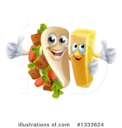 Souvlaki Kebab Clipart #1333624 by AtStockIllustration