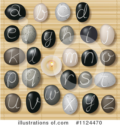 Royalty-Free (RF) Spa Stones Clipart Illustration by Eugene - Stock Sample #1124470