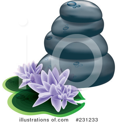 Royalty-Free (RF) Spa Stones Clipart Illustration by MilsiArt - Stock Sample #231233