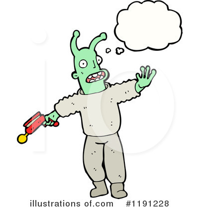 Royalty-Free (RF) Space Alien Clipart Illustration by lineartestpilot - Stock Sample #1191228