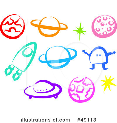 Royalty-Free (RF) Space Clipart Illustration by Prawny - Stock Sample #49113