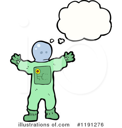 Royalty-Free (RF) Spaceman Clipart Illustration by lineartestpilot - Stock Sample #1191276