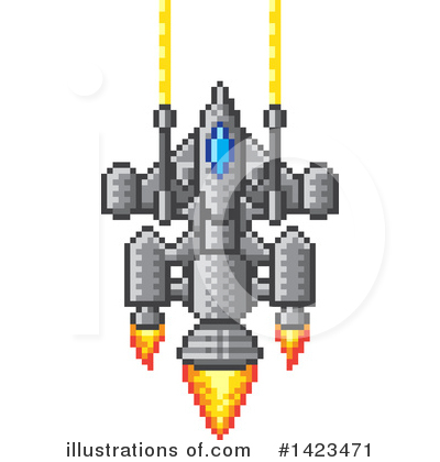 Rocketship Clipart #1423471 by AtStockIllustration