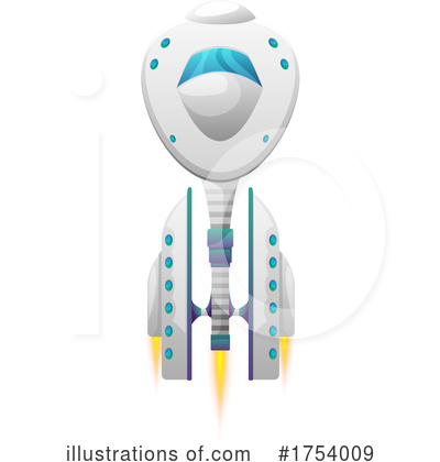 Royalty-Free (RF) Spaceship Clipart Illustration by Vector Tradition SM - Stock Sample #1754009