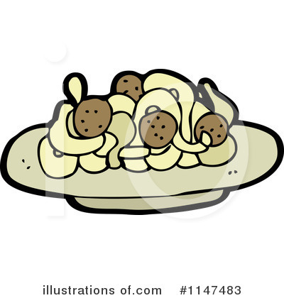 Royalty-Free (RF) Spaghetti Clipart Illustration by lineartestpilot - Stock Sample #1147483