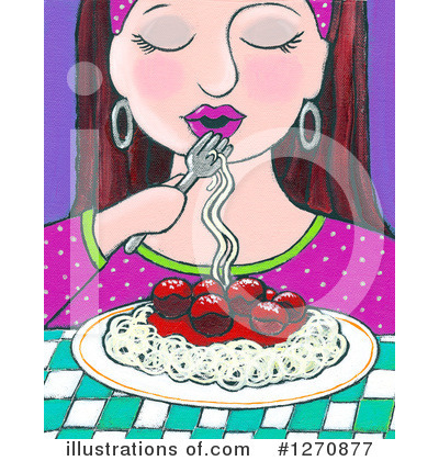 Royalty-Free (RF) Spaghetti Clipart Illustration by Maria Bell - Stock Sample #1270877