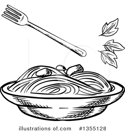 Royalty-Free (RF) Spaghetti Clipart Illustration by Vector Tradition SM - Stock Sample #1355128