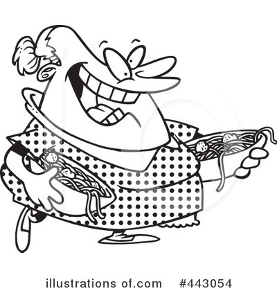 Royalty-Free (RF) Spaghetti Clipart Illustration by toonaday - Stock Sample #443054