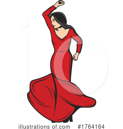 Flamenco Clipart #1764164 by Vector Tradition SM