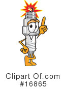 Spark Plug Character Clipart #16865 by Mascot Junction