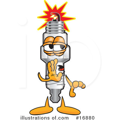 Spark Plugs Clipart #16880 by Mascot Junction