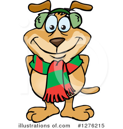 Royalty-Free (RF) Sparkey Dog Clipart Illustration by Dennis Holmes Designs - Stock Sample #1276215