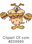Sparkey Dog Clipart #209966 by Dennis Holmes Designs