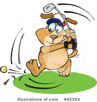 Golfing Clipart #65264 by Dennis Holmes Designs
