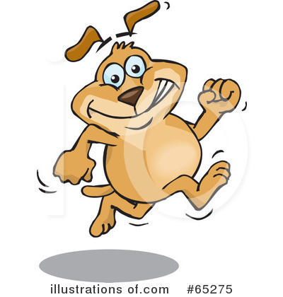 Royalty-Free (RF) Sparkey Dog Clipart Illustration by Dennis Holmes Designs - Stock Sample #65275