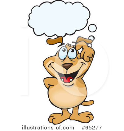 Royalty-Free (RF) Sparkey Dog Clipart Illustration by Dennis Holmes Designs - Stock Sample #65277
