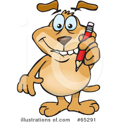 Royalty-Free (RF) Sparkey Dog Clipart Illustration by Dennis Holmes Designs - Stock Sample #65291
