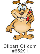 Sparkey Dog Clipart #65291 by Dennis Holmes Designs