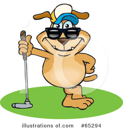Golfing Clipart #65294 by Dennis Holmes Designs