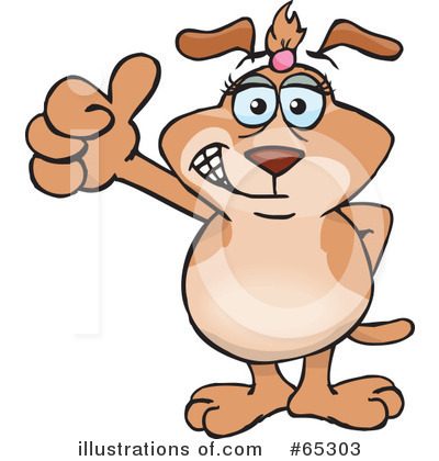 Royalty-Free (RF) Sparkey Dog Clipart Illustration by Dennis Holmes Designs - Stock Sample #65303