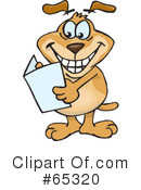 Sparkey Dog Clipart #65320 by Dennis Holmes Designs