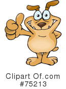 Sparkey Dog Clipart #75213 by Dennis Holmes Designs