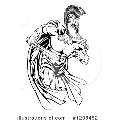 Royalty-Free (RF) Spartan Clipart Illustration by AtStockIllustration - Stock Sample #1298452